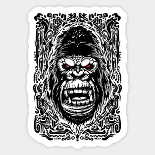 gorilla head2 Sticker